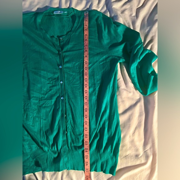 *NWOT* C&A CANDA Green Basic Knit Cardigan L - Picture 6 of 6